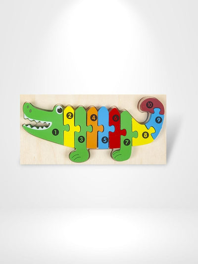 Puzzle 3D Crocodile | Brainstaker™ Bois