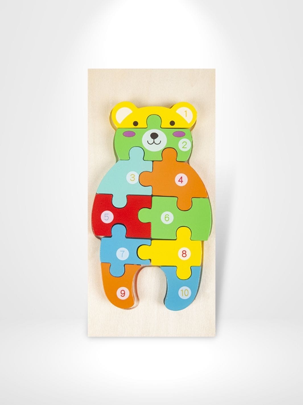 Puzzle 3d en bois OURS polaire fabriquez et décorez casse tête enfants