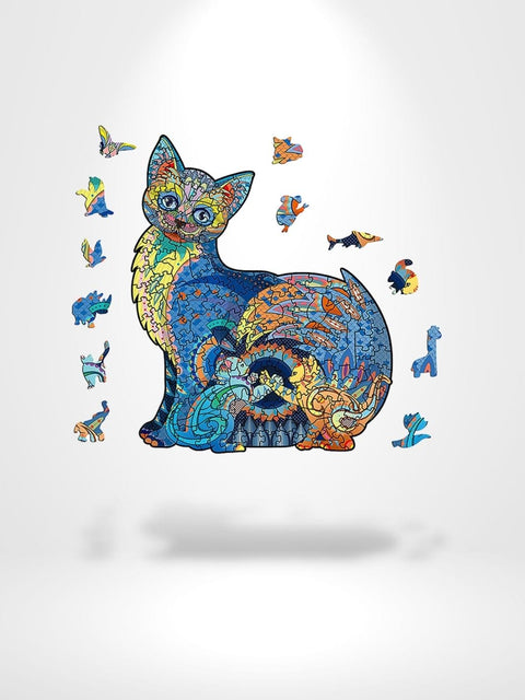 Puzzle 3D Big cats | Brainstaker™ Bleu