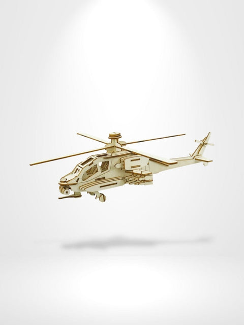 Puzzle 3D Bois Hélicoptère | Brainstaker™ Bois