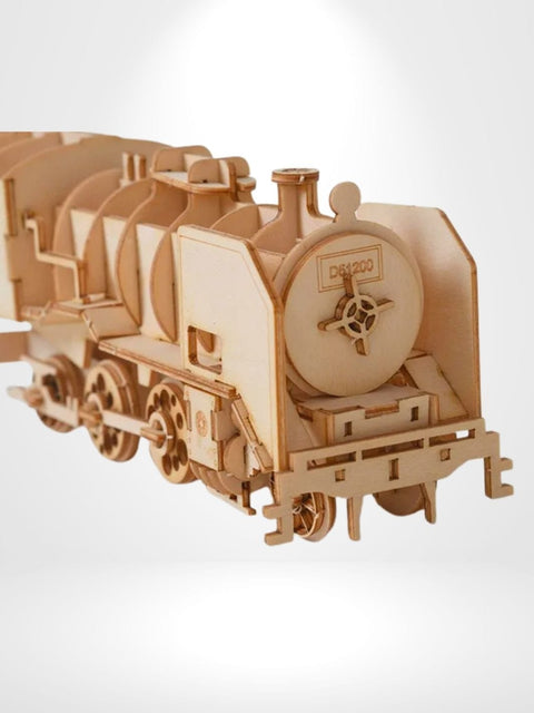 Puzzle 3D Bois locomotive |  Brainstaker™ Bois