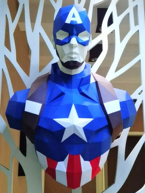 Puzzle 3D Captain america | Brainstaker™ Bleu