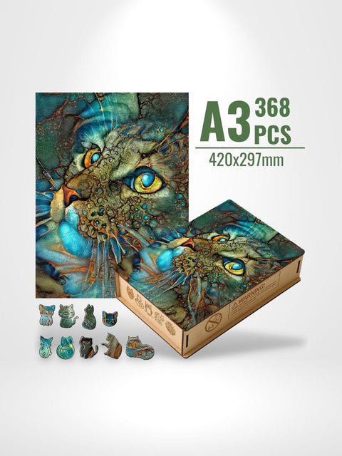 Puzzle 3D Cat | Brainstaker™ A3 / Vert
