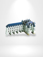 Puzzle 3D Château De Chenonceau | Brainstaker™ Bleu