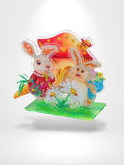 Puzzle 3D Crystal Lapin | Brainstaker™ Rouge