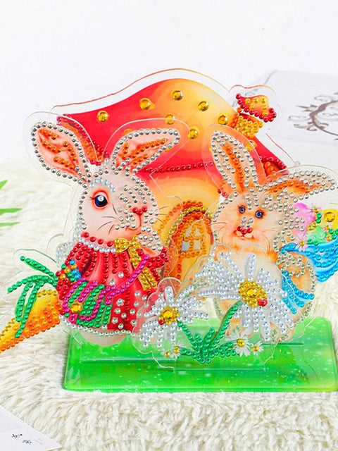 Puzzle 3D Crystal Lapin | Brainstaker™ Rouge