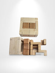 Puzzle 3D Cube Wood | Brainstaker™ Bois