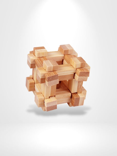 Puzzle 3D Géométrique Carrées | Brainstaker™ Bois