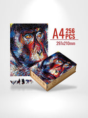 Puzzle 3D Gorille | Brainstaker™ A4 / Bois