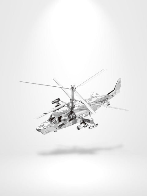 Puzzle 3D Hélicoptère | Brainstaker™ Argent