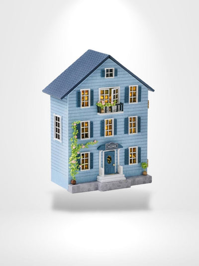 Puzzle 3D Kit Maquette La Maison Bleue | Brainstaker™ Bleu