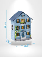 Puzzle 3D Kit Maquette La Maison Bleue | Brainstaker™ Bleu