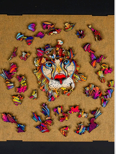 Puzzle 3D Lion | Brainstaker™ Violet