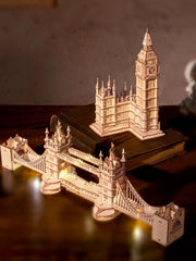 Puzzle 3D London Tower Bridge | Brainstaker™ Bois
