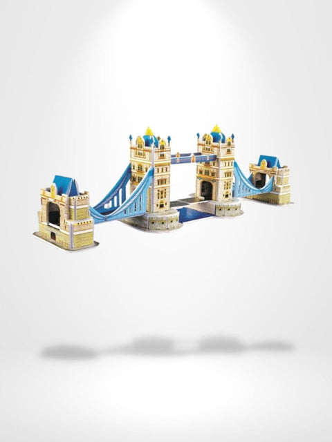 Puzzle 3D London Tower Bridge building | Brainstaker™ Bleu