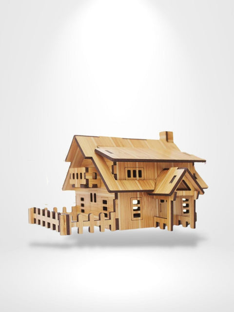 Puzzle 3D Maison à colombage | Brainstaker™ beige