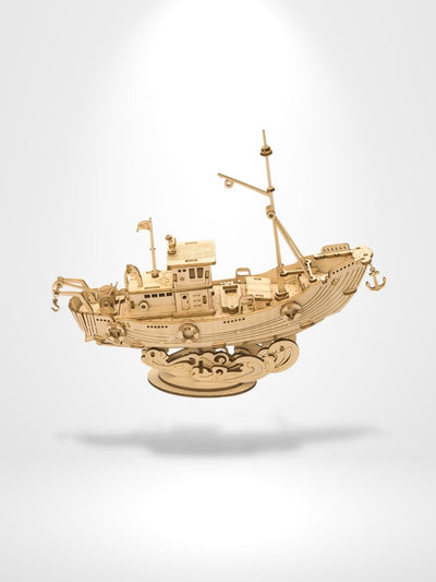 Puzzle 3D Maquette Du Bateau Rabelo | Brainstaker™ Bois