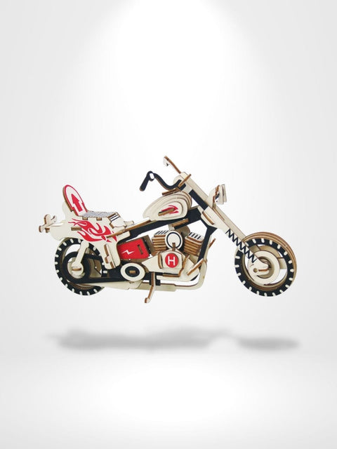 Puzzle 3D Mécanique Moto | Brainstaker™ Bois