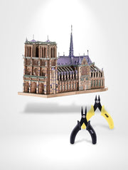 Puzzle 3D Notre Dame De Paris | Brainstaker™ Modèle 2 | Avec des outils / Bronze