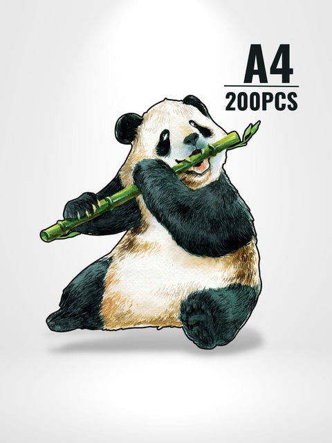Puzzle 3D Panda | Brainstaker™ A4 / Noir