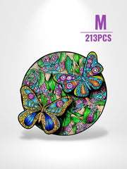 Puzzle 3D Papillon | Brainstaker™ M 213pcs / Vert