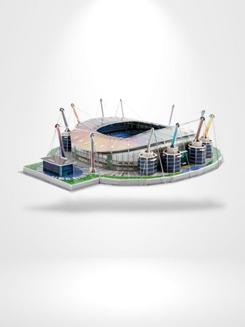Puzzle 3D Stade Manchester City | Brainstaker™ Gris