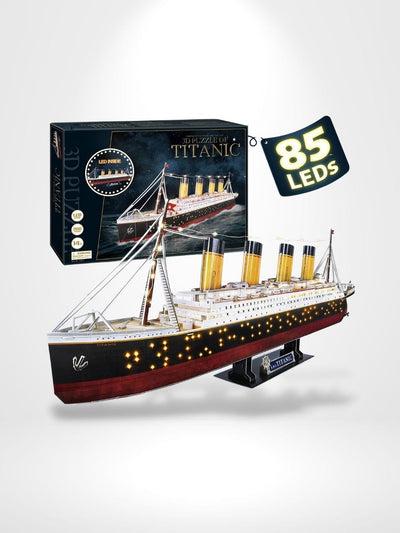Puzzle 3D Titanic led | Brainstaker™ Avec boite