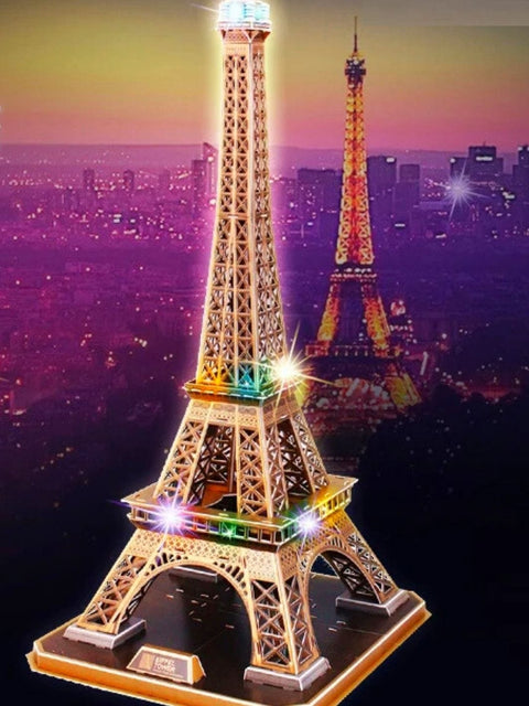 Puzzle 3D Tour Eiffel lumineuse | Brainstaker™ Bronze