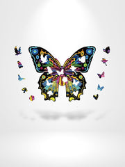 Puzzle 3D Wooden Butterfly | Brainstaker™ Bleu