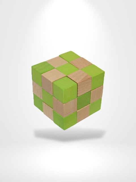 Puzzle 3D Wooden Cube | Brainstaker™ Bois