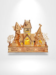 Puzzle 3D Wooden House | Brainstaker™ Bois