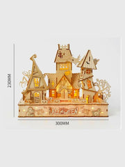 Puzzle 3D Wooden House | Brainstaker™ Bois
