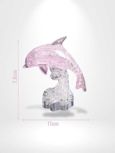 Puzzle3D Crystal Dolphin | Brainstaker™